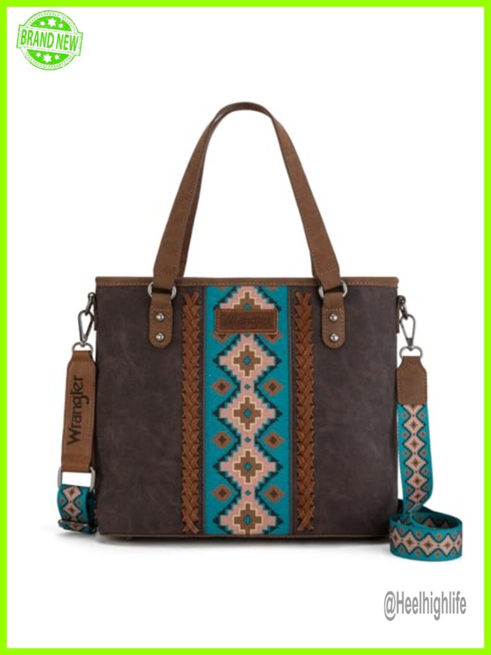 Aztec Print Tote Bag Satchel Crossbody Women's Handbag